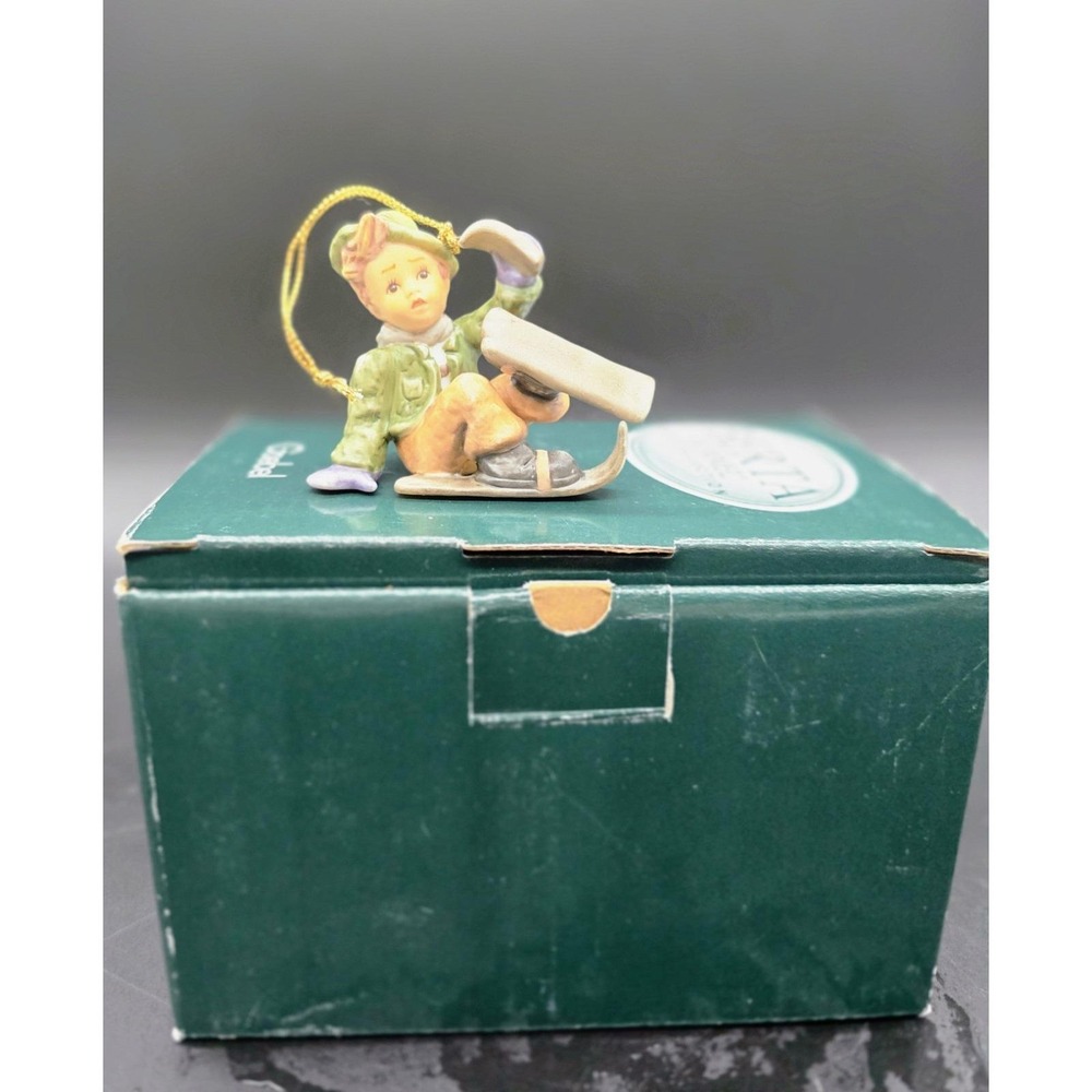 Goebel Hummel/Ashton Drake 'Just One Ski Left' Ornament Figurine Box